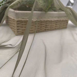 Wholesale Pure Color Organic <b>Fabric</b> Simple Pink Green Translucent Organza Mesh Lace for Women's Dress Spinning - Product Image 3