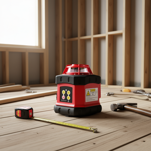 Niveau laser rotatif D0100X30WRP 300m, rouge, auto-nivelant, précision horizontale 1/8in@100ft pour la mesure en construction - Product Image 2