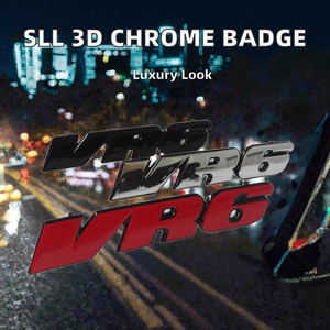 Xtx SLL 3D Chrome ABS Étanche Luxe Autocollant Adhésif Unique Emblème de Voiture Sportif pour Coffre Arrière - Product Image 2