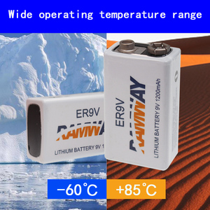 סוללת ליתיום-יון אר 9v 1200 סוללה שאינה נטענת ראשית לתעינת עשן אזעקת עשן - Product Image 5