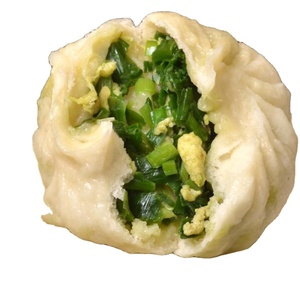 Baozi vapeur certifié HACCP et <span class=keywords><strong>HALAL</strong></span>, fourré de trois délices frais et de poireaux - Product Image 1