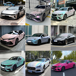 Film chromé vinyle haute élasticité avec doublure PET, plus de 400 couleurs, résistant aux rayures, pour voiture - Product Image 5