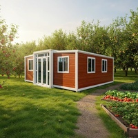 Casa Contenedor Expandible Personalizada de 20 pies/40 pies, 3 Dormitorios, Moderna, Ecológica y de Lujo, con Construcción de Acero