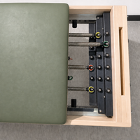 Reformer Pilates Kayu Maple Sage Green dengan Jalur Tetap untuk Gerakan Penuh Perhatian, Pusat Kesehatan Holistik, dan Peregangan Tubuh