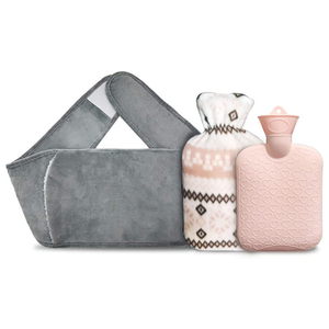 Sac à eau chaude pour soulager la douleur du cou, du <span class=keywords><strong>dos</strong></span>, des épaules et des jambes, sac à eau chaude pour la taille avec housse <span class=keywords><strong>de</strong></span> protection douce - Product Image 3