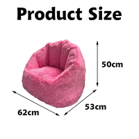 2022 nouveau design canapé en mousse rose super doux chaise de citrouille pour enfants chaise en mousse personnalisé en gros sac de canapé en mousse