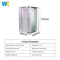 Support de stockage antistatique ESD en aluminium réglable pour cartes PCB à trous traversants, pour la sécurité des produits