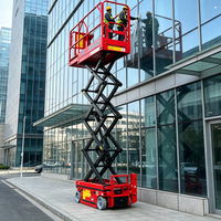 Plateforme élévatrice à ciseaux avec table extensible semi-automatique mobile pour une portée accrue lors des opérations de travail
