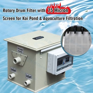 Filtre à tambour rotatif Cowater 2640 GPH avec <span class=keywords><strong>lampe</strong></span> <span class=keywords><strong>UV</strong></span> 220V, système de traitement de l'eau <span class=keywords><strong>pour</strong></span> bassins à koïs et fermes piscicoles, <span class=keywords><strong>prix</strong></span> usine - Product Image 5