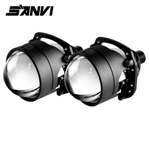 SANVI Universal 2.5 Inch 45W 5500K LED Headlight for Car and Motorcycle New Model with Low Beam for Honda Models - Product Image 1