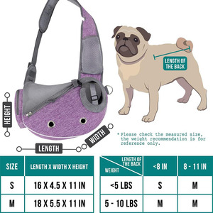 Free sample Hot Sales Pet Sling <b>Carrier</b> Small <b>Dog</b> Cat Sling <b>Bag</b> Pet <b>Bag</b> Travel <b>Bag</b> for Pet - Product Image 2