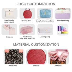 Estuche de Maquillaje y Joyería de Poliéster de Lujo, Grande y Moderno, con Cajones Multicapa y Cierre de Cremallera - Product Image 6