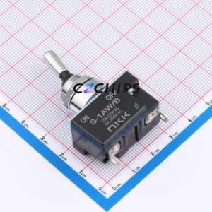 S1AWB Toggle Switch Switch Single Pole Single Throw 125V 30V Cylindrical Knob - Product Image 1