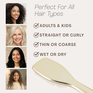 <span class=keywords><strong>Brosse</strong></span> démêlante professionnelle en nylon durable OEM ODM <span class=keywords><strong>pour</strong></span> tous types de cheveux, antistatique, avec massage du cuir chevelu, peigne à palettes chromé - Product Image 4