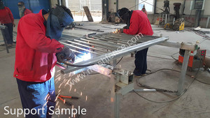 Bán nóng sử dụng màu đen sơn tĩnh điện wrought sắt hàng rào tấm thép mạ kẽm nhôm lan can cho nhà sử dụng giá - Product Image 4