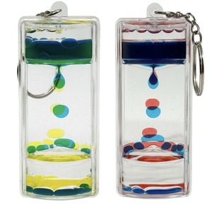 Chất lỏng đồng hồ cát Nhà cung cấp cát đồng hồ dòng chảy hẹn giờ chống rò rỉ chất lỏng Keychain acrylic nhựa lỏng cát Đồng hồ trẻ em chất lỏng hẹn giờ - Product Image 1
