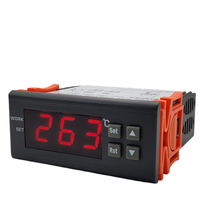 Controlador de temperatura Digital Industrial, pantalla LED, carcasa ignífuga de plástico, Control de aplicación inteligente, 220V/110V/12V/24V