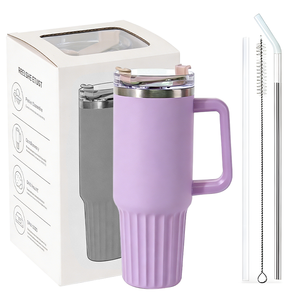 Portabicchieri per auto di grande capacità, compatibile con bicchieri isolati ecologici da 40 oz, per uso quotidiano. - Product Image 1