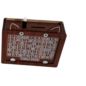 Hucha de madera hecha a mano, caja de dinero, contador ecológico, artesanía de ahorro con grabado - Product Image 5