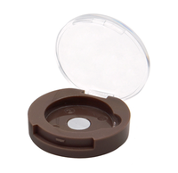 Mini palette de fards à paupières circulaire monochromes 26,3 mm en aluminium et plastique ABS, magnétique, remplaçable, portable