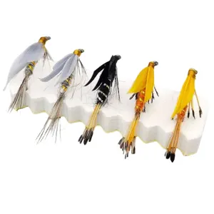 Fabricante profissional lago rio água selvagem tamanho 14 # pesca com mosca moscas secas truta streamer pesca molhada moscas