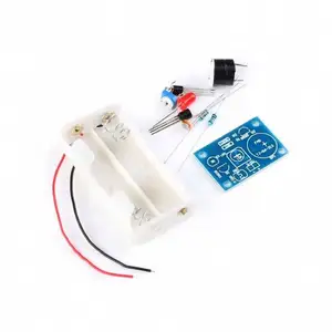 Kit eletrônico fotossensível com bateria, kit de circuito eletrônico com som e alarme, para detectar luz ambiente