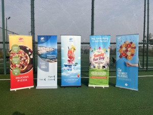 Cuộn lên biểu ngữ 200cm hiển thị áp phích đứng sang trọng rollup đứng cơ sở lớn kakemano biểu ngữ đứng - Product Image 6