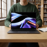Nuovo Laptop Intel 100U 14" FHD IPS Windows 11 Pro Notebook per Studenti con Fotocamera Tastiera Inglese 8GB RAM 256GB SSD per NeoBook