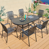Ensemble de table basse d'extérieur en aluminium Juecheng, chaises de jardin en métal, ensemble de chaises de jardin