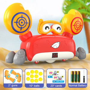 Dwi 2023 chụp mục tiêu Súng đồ chơi trò chơi âm nhạc đi bộ <span class=keywords><strong>Robot</strong></span> cua Đồ chơi <span class=keywords><strong>robot</strong></span> với quả bóng cho trẻ em - Product Image 3