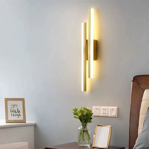 Nordic Living Room Sofas <strong>Bedroom</strong> Lighting Modern Minimalist Warm White <strong>Line</strong> <strong>Wall</strong> Lamps Indoor Decoration - Product Image 1