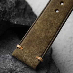Bracelet <span class=keywords><strong>de</strong></span> montre vintage italien <span class=keywords><strong>de</strong></span> haute qualité pour homme en cuir huilé ciré, tailles 18mm 19mm 20mm 21mm 22mm, à dégagement rapide, souple - Product Image 3