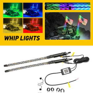 ไฟเสาธง LED AUXITO 2x 3 ฟุต พร้อมรีโมทคอนโทรล สำหรับรถกระบะ ฟอร์ด ATV - Product Image 3