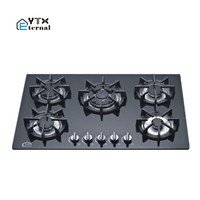 Table de cuisson à gaz encastrable multi-fonctions 90 cm en verre trempé pour camping-car et extérieur, classe d'efficacité énergétique, fonctionnement manuel