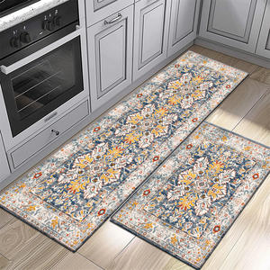 พรมปูพื้นห้องครัว Teshu ขนาด 45x75 ซม. 45x120 ซม. กันลื่น ซึมซับน้ำได้ดี สไตล์ชาติพันธุ์ ทำจากเส้นใยโพลีเอสเตอร์ ซักได้ เหมาะสำหรับห้องนั่งเล่นและห้องนอน - Product Image 3