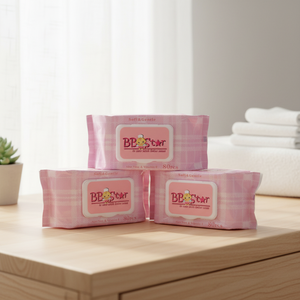 Lingettes humides personnalisées en bambou biologique pour bébé Mouchoirs en vrac doux biodégradables et écologiques pour un nettoyage efficace - Product Image 1