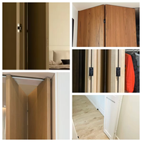 Porte intérieure en bois à pliage moderne, livraison directe d'usine, pour rénovation de maison, couleur et dimensions personnalisées
