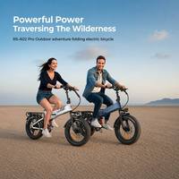 Vélo électrique pliable pour adultes avec batterie au lithium et pneus larges de 20*4.0 pouces, personnalisable, avec porte-bagages arrière