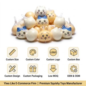 Jouets anti-stress ultra doux mixtes, jouets anti-stress réalistes à récupération lente de 5 à 8 secondes, jouet tactile réaliste, jouet à presser ASMR - Product Image 1