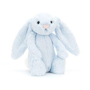 Jelly Bunny Lapin en peluche moyen <span class=keywords><strong>bleu</strong></span> timide, jouet en peluche doux, cadeau d'anniversaire idéal - Product Image 1