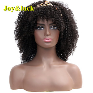 Perruque synthétique <span class=keywords><strong>Afro</strong></span> longue, <span class=keywords><strong>cheveux</strong></span> crépus et bouclés, vente en gros, <span class=keywords><strong>pour</strong></span> femmes noires, écharpe, bandeau, <span class=keywords><strong>Afro</strong></span> - Product Image 5