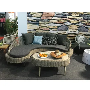 Benutzer definierte moderne Freizeit Wicker Patio Outdoor Gartenmöbel Rattan Sofa Sets