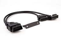 Kabel Konektor OBD 2 Pria/Wanita Berkualitas Tinggi Linkyou untuk Ekstensi Sistem Diagnostik Mobil untuk pelacakan gps eld