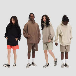 Sudadera con Capucha Personalizada para Hombre, Estilo Urbano, 100% Algodón, Gruesa, Holgada, con Bolsillos, para Otoño - Product Image 4