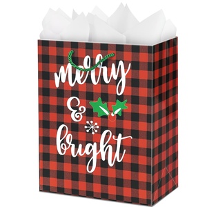 Tùy Chỉnh Ribbon Xử Lý Cho Quà Tặng Kỳ Nghỉ Kẹo Carrier Giáng Sinh Hộp Giấy Bao Bì Túi Cho Logo Riêng Của Bạn - Product Image 2