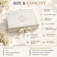 Boîte cadeau magnétique rigide de luxe personnalisée, boîtes d'emballage en carton rigide recyclable avec logo pour les cosmétiques