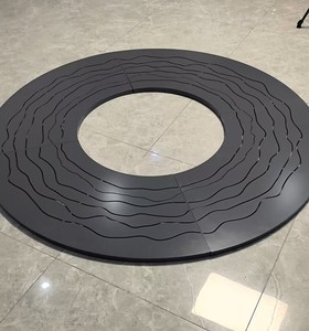 आउटडोर उपयोग के लिए डार्क ग्रे पेंटिंग राउंड वॉकवे पेड़ की सुरक्षा कवर प्लेट - Product Image 5