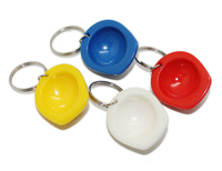 Porte-clés Casque de Sécurité Personnalisable en PVC, Impression Numérique, Logo Personnalisé, Écologique, Design Professionnel – Offre Spéciale
