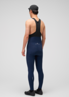 Pantalon de cyclisme long thermique pour homme en nylon respirant et éco-responsable avec coussinet double flèche, idéal automne-hiver