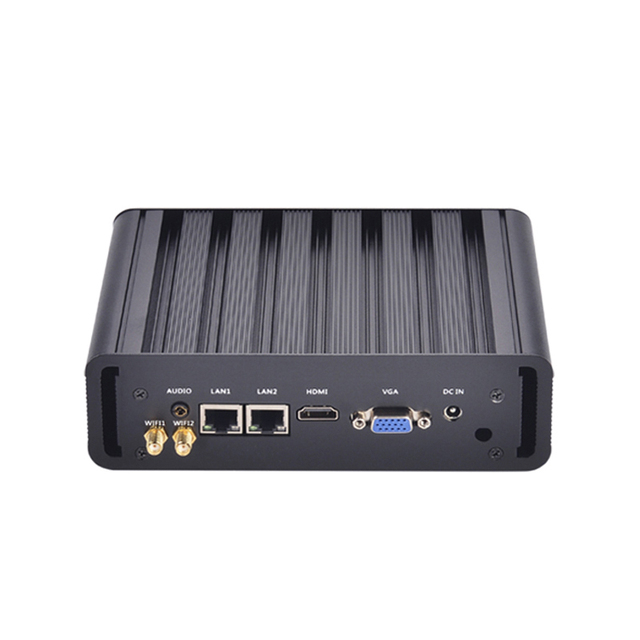 Fanless Mini PC Industrial Computer I7 4500U I5 4200U I3 4005U Dual Network Dual Serial Port Win10 Linux WiFi Micro Desktop PC